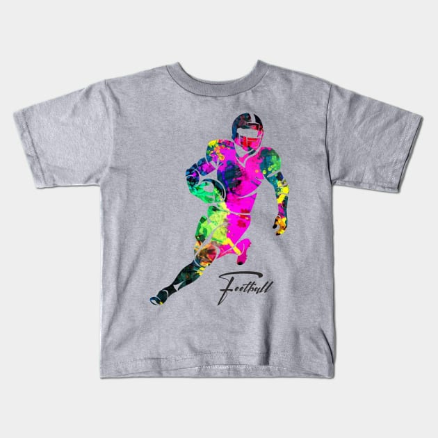 The Dashing Footballer Kids T-Shirt by FamiLane